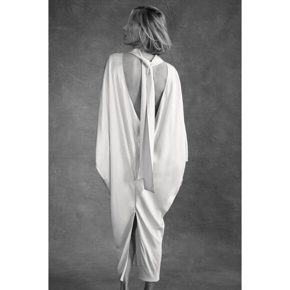 ZARA SATIN EFFECT TUNIC ZW COLLECTION LIMITED EDITION - Picture 3 of 5